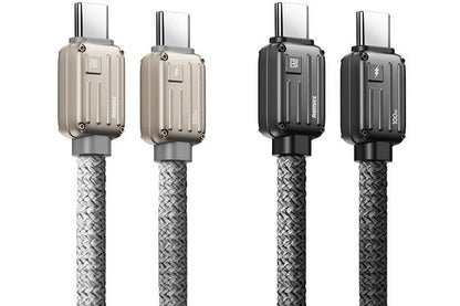 100W USB-C zu C Hochleistungs-Schnellladekabel – 1,2m Geflochtenes Kabel für Laden und Datentransfer